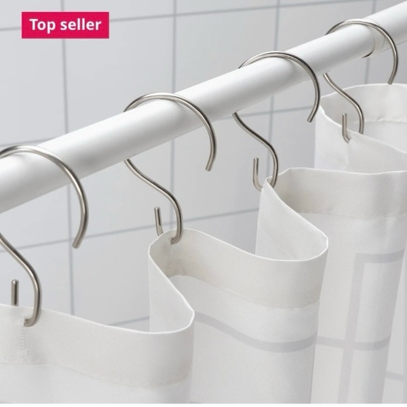 IKEA Shower Curtains and Curtain Rings - Picture 9 of 10